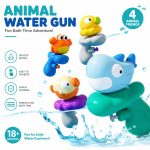Cartoon Octopus & Shark Mini Water Gun - Kids Outdoor Pool Bath Squirt Toy