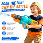 Large Gatling Water Gun with Goggles - High Pressure Large Capacity Boys Water Battle Toy - Image 2
